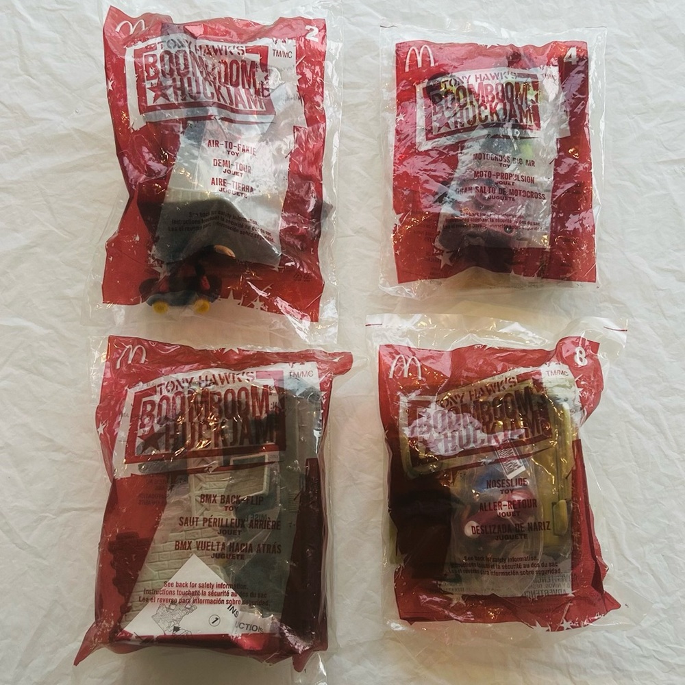 Vintage 2004 Tony Hawk’s Boom Boom Huc Jam / McDonald’s Happy Meal Toys - New
